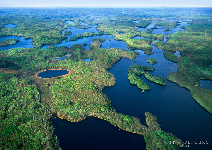 Prairie Portage Aerial by Jim Brandenburg © 2014